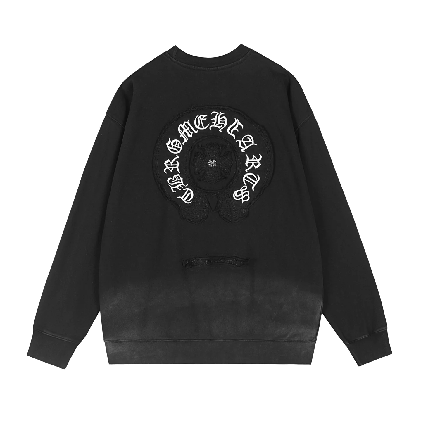 Logo-Embroidered Acid-Wash Sweatshirt D13515939 — view 2