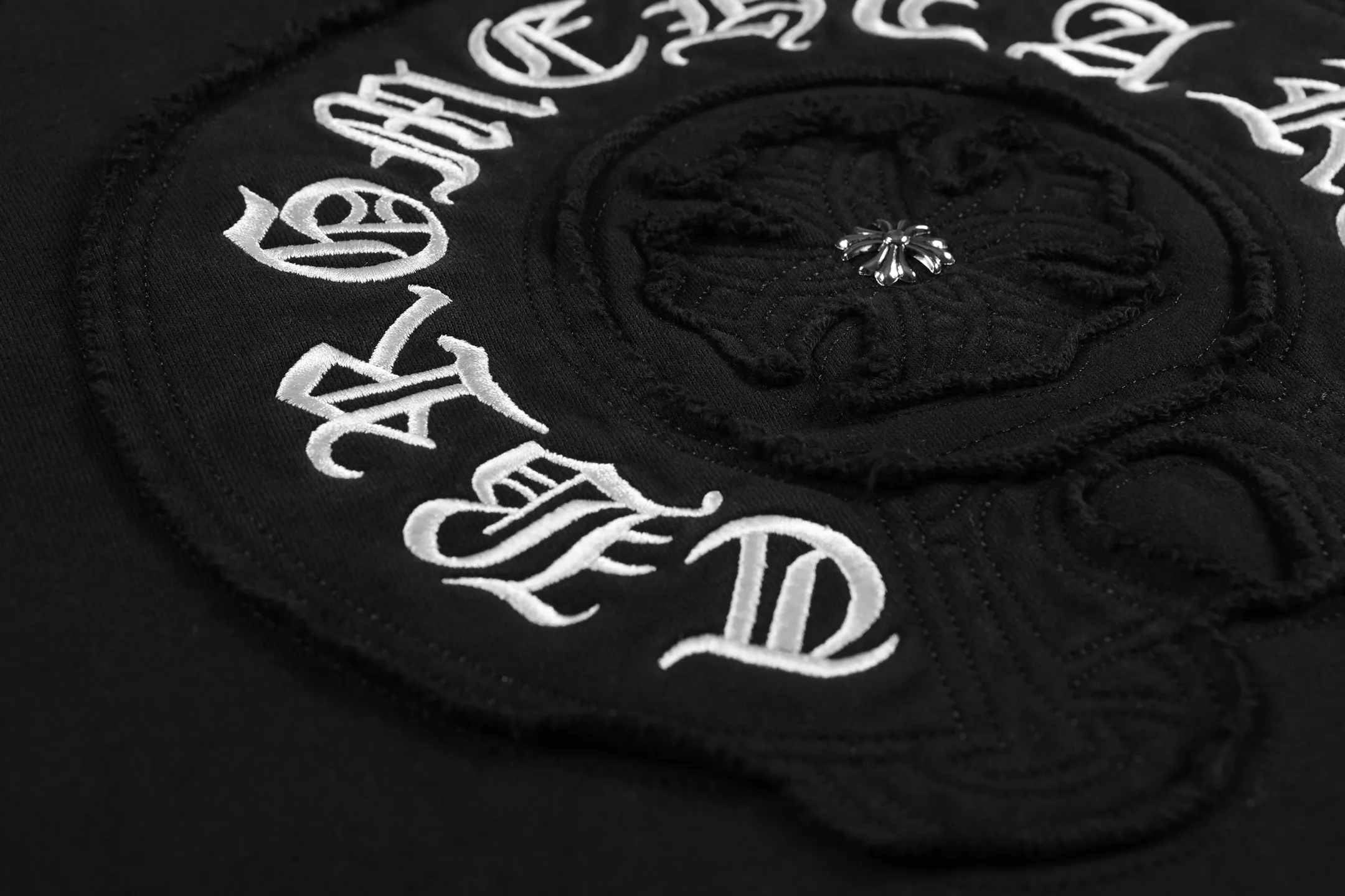 Logo-Embroidered Acid-Wash Sweatshirt D13515939 — view 9