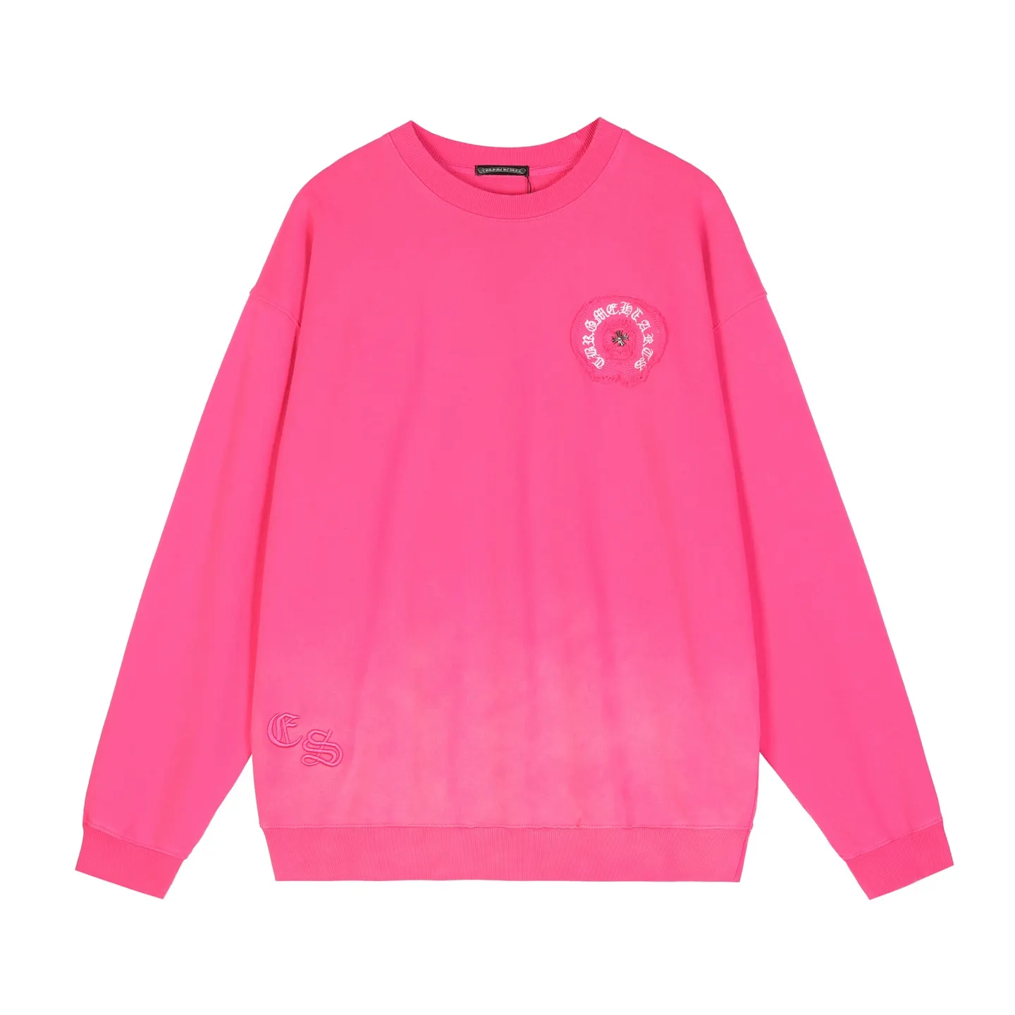 Logo-Embroidered Acid-Wash Sweatshirt D13515940