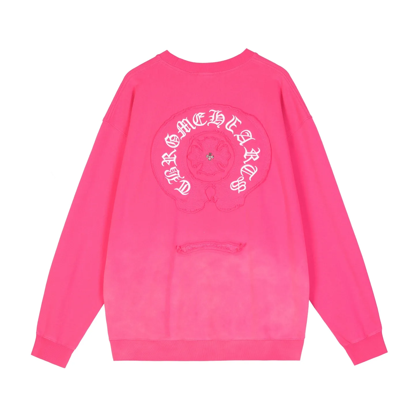 Logo-Embroidered Acid-Wash Sweatshirt D13515940 — view 2