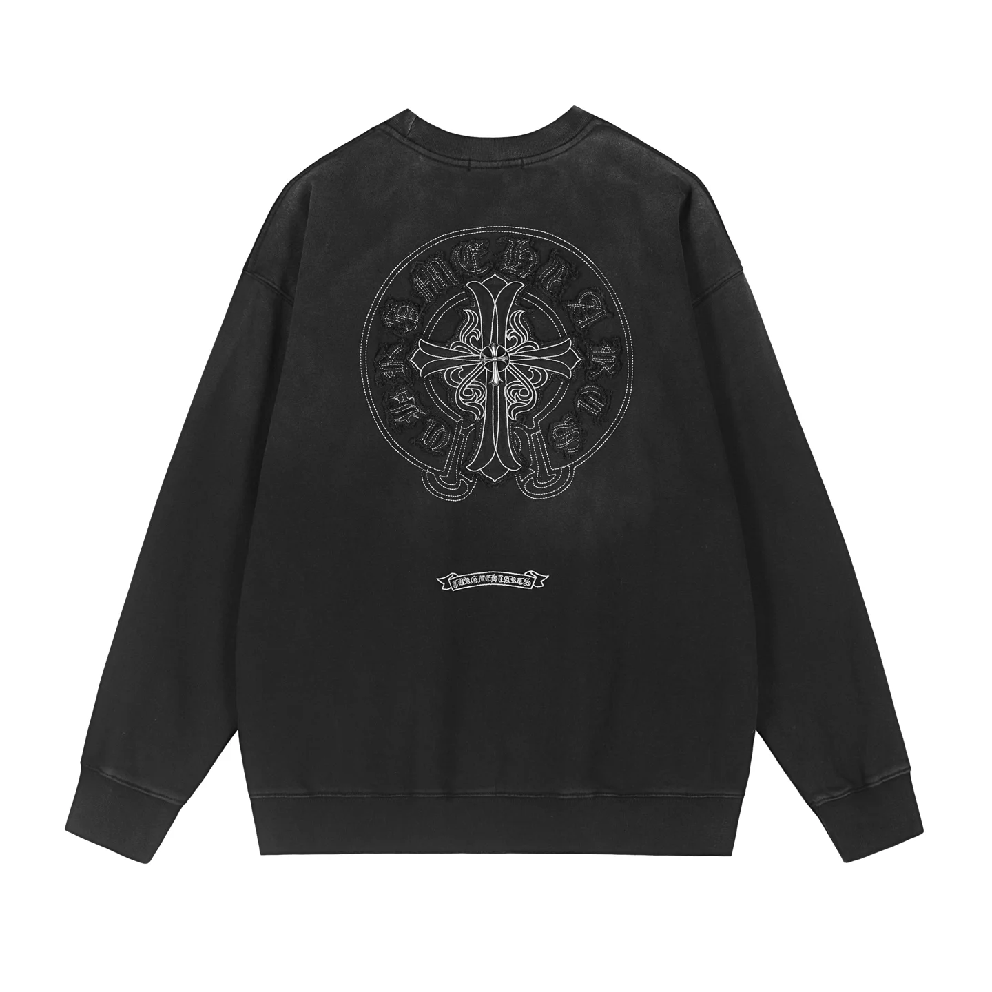 Logo-Embroidered Washed Cotton Sweatshirt D12515938 — view 2