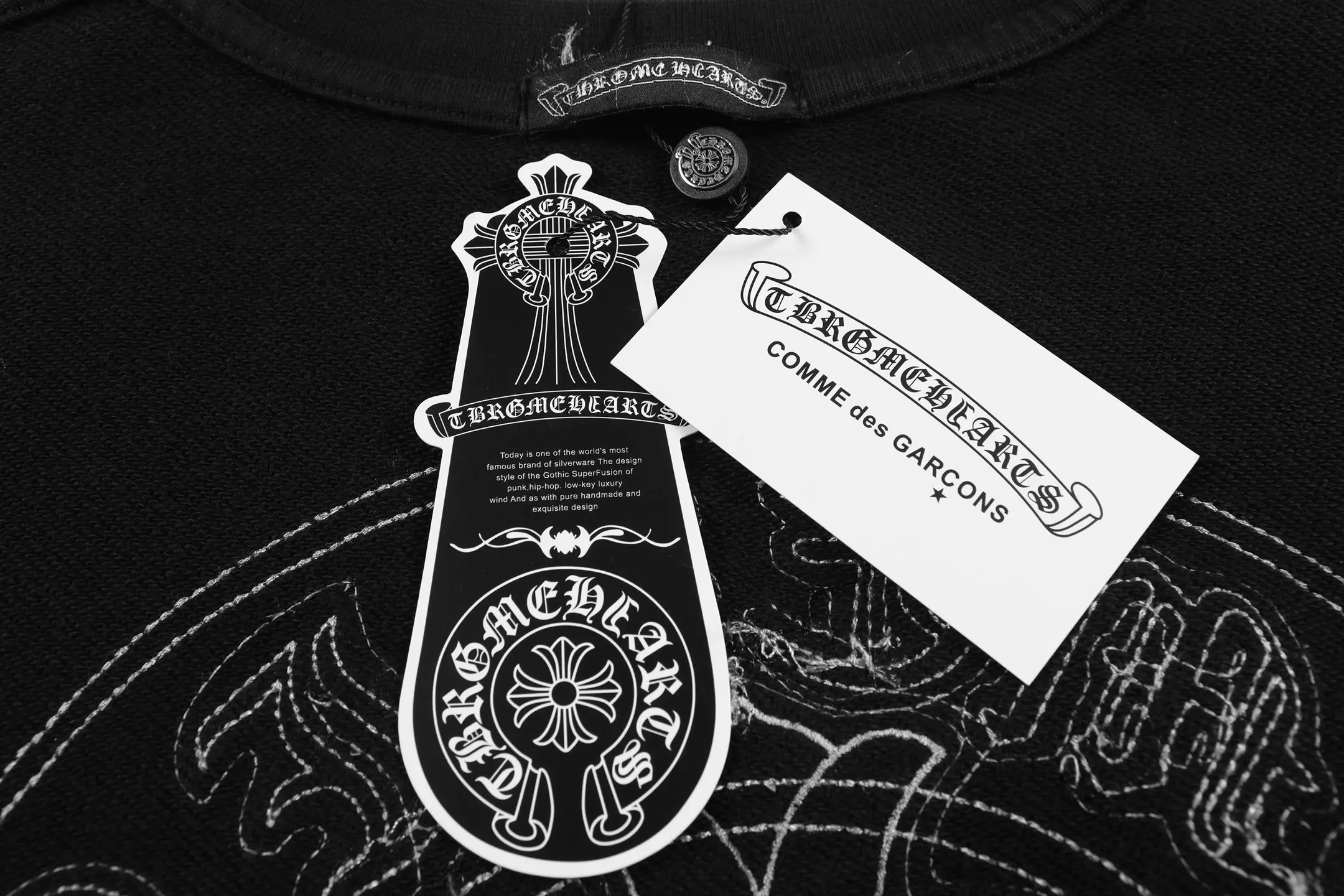 Logo-Embroidered Washed Cotton Sweatshirt D12515938 — view 9