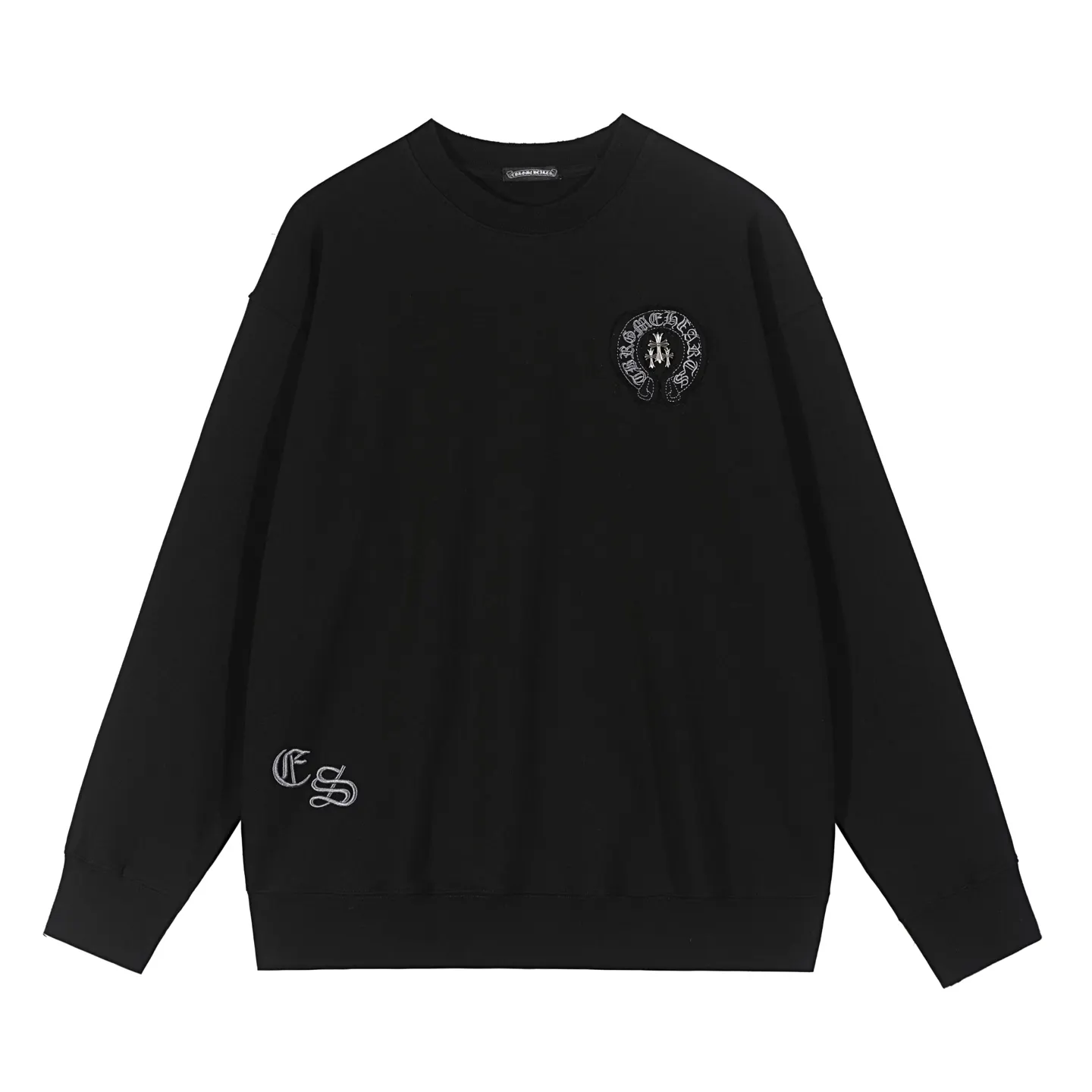 Logo-Patch Cotton-Blend Sweatshirt D10515935