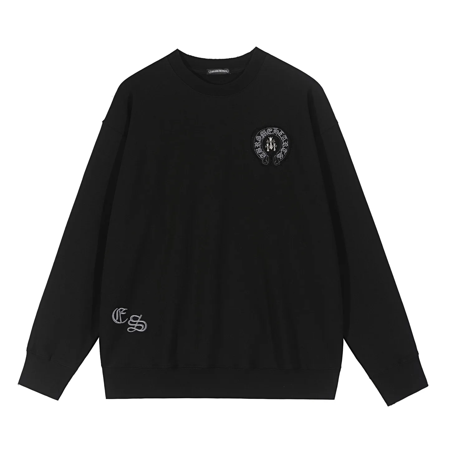 Logo-Patch Cotton-Blend Sweatshirt D10515935