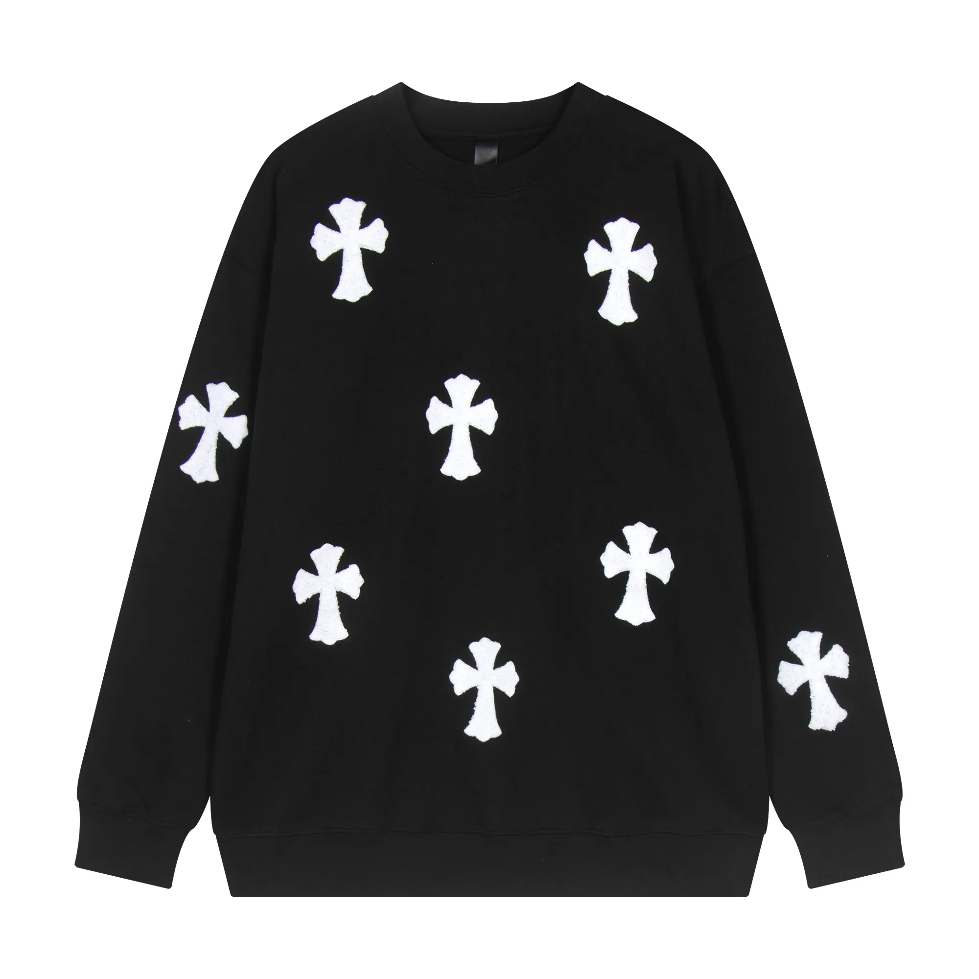 Cross Patch Chenille Embroidered Sweatshirt D10515933