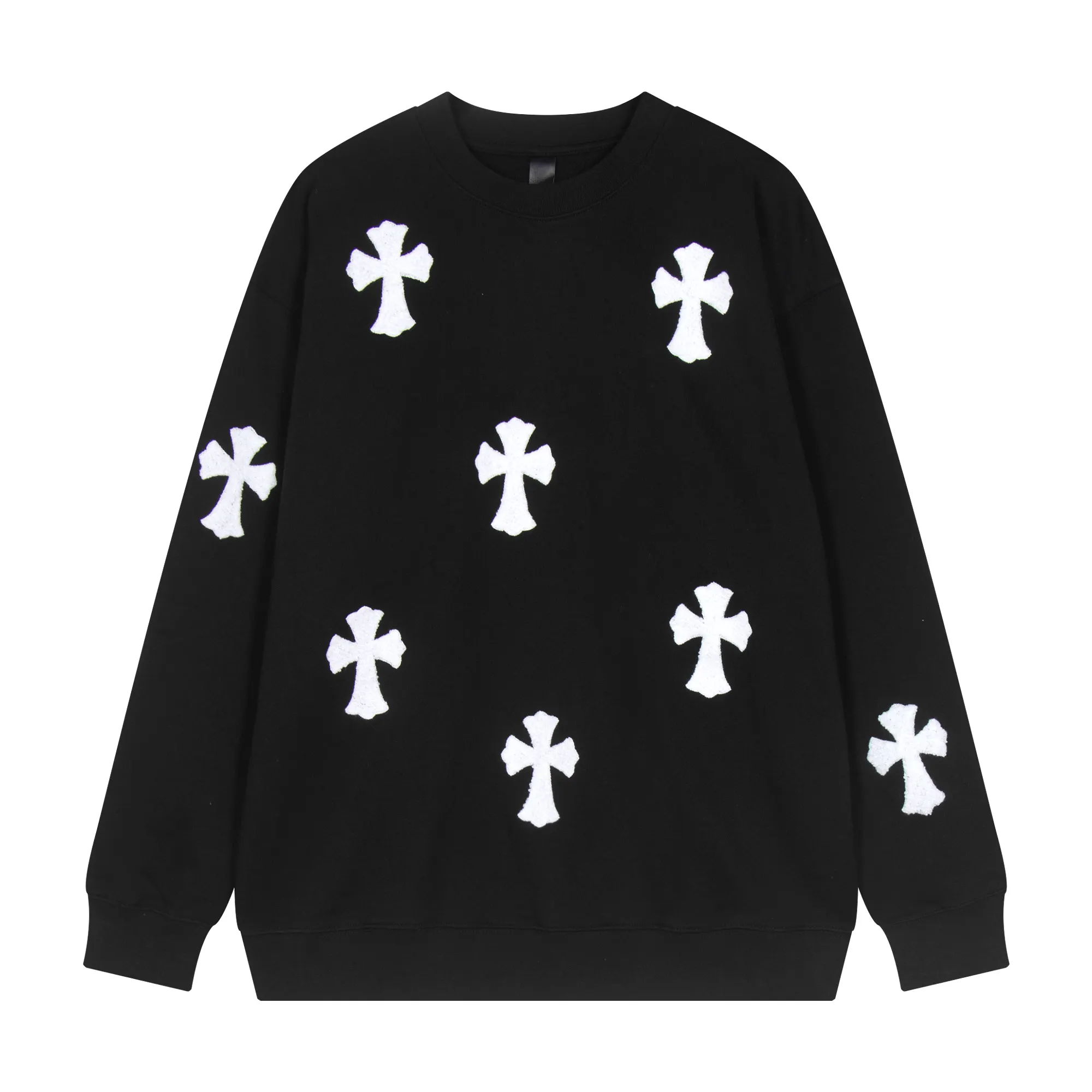 Cross Patch Chenille Embroidered Sweatshirt D10515933