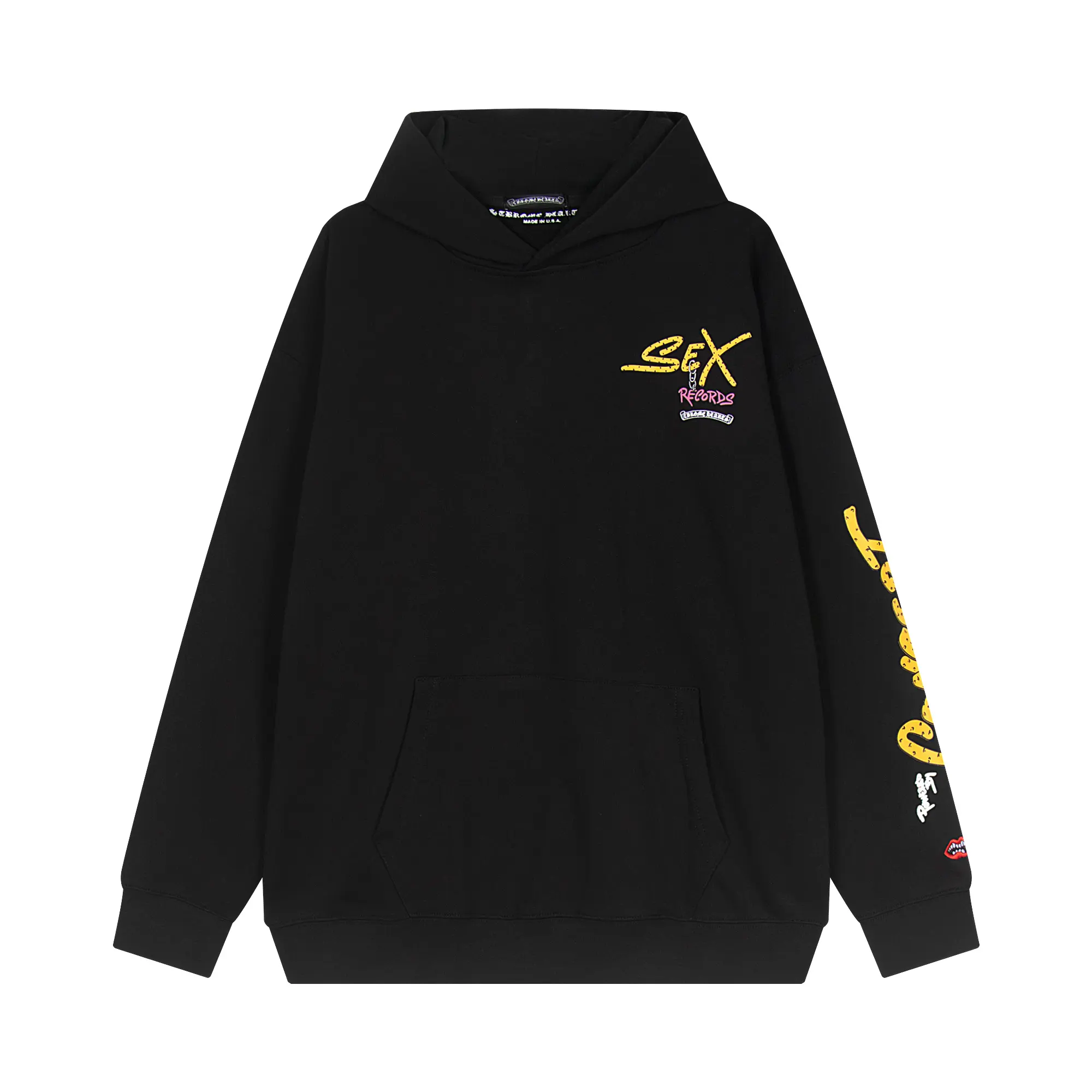 Sex Records Embroidered Cotton Hoodie D11515931