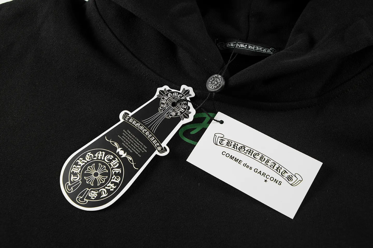 Multi-Color Leather Patch Cross Hoodie D14515930 — view 4