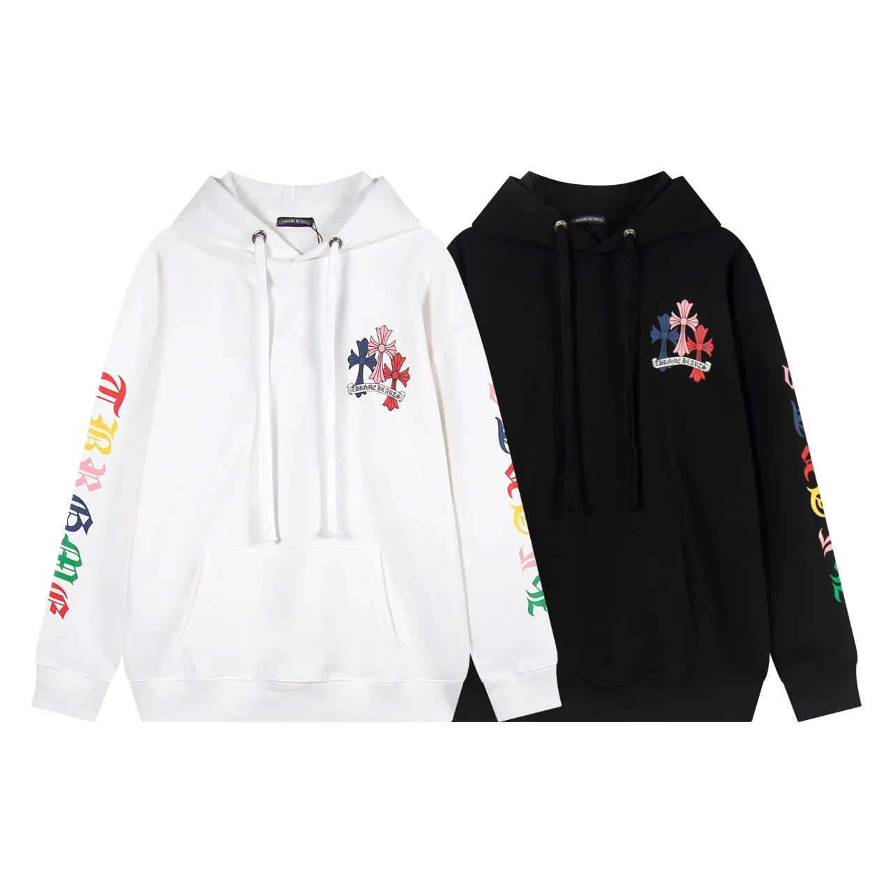Chrome Hearts Multi-Color Cross Logo Hoodie D12515929