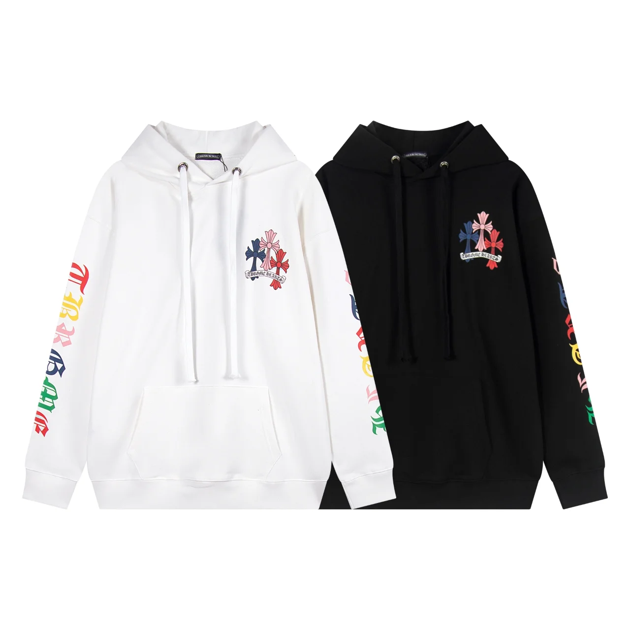 Chrome Hearts Multi-Color Cross Logo Hoodie D12515929