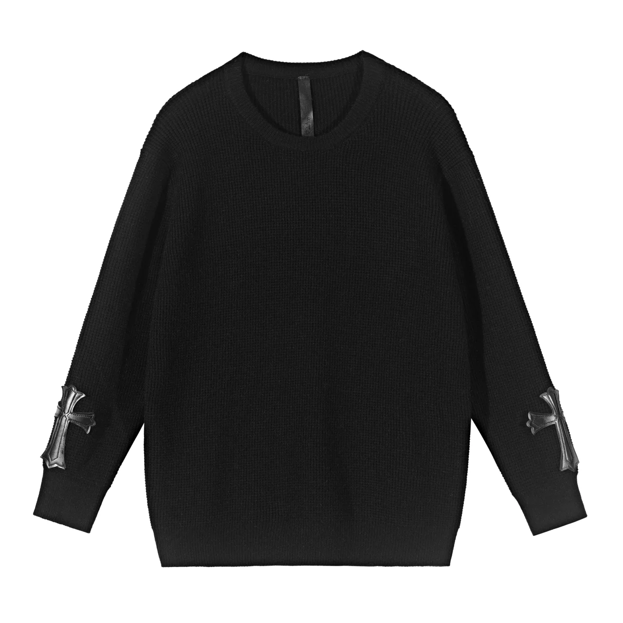 Cross Patch Waffle-Knit Sweater D10015926 — view 2