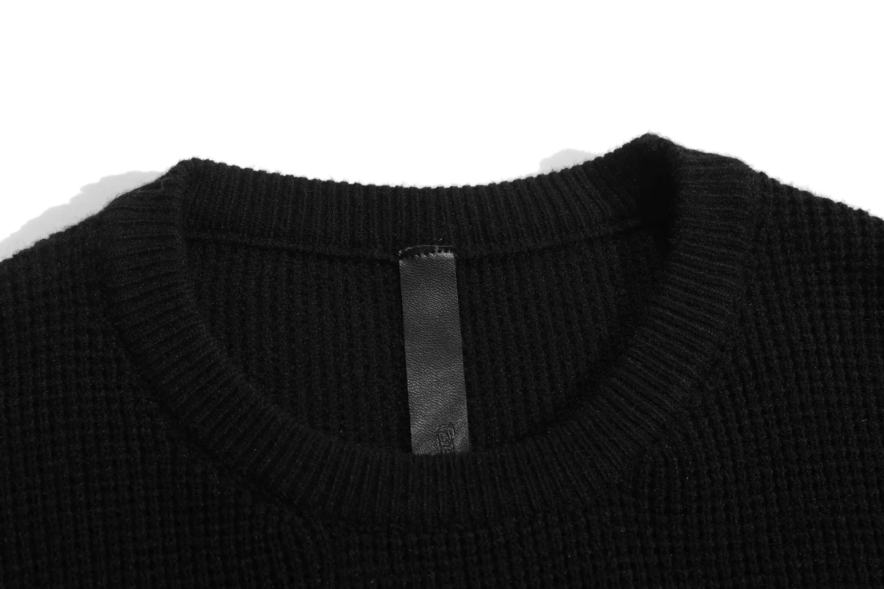 Cross Patch Waffle-Knit Sweater D10015926 — view 4