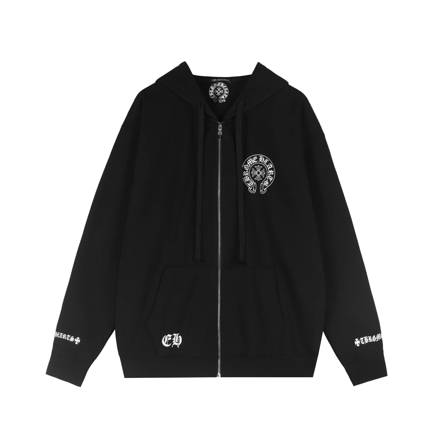 Chrome Hearts Horseshoe Logo Zip-Up Hoodie D13515924