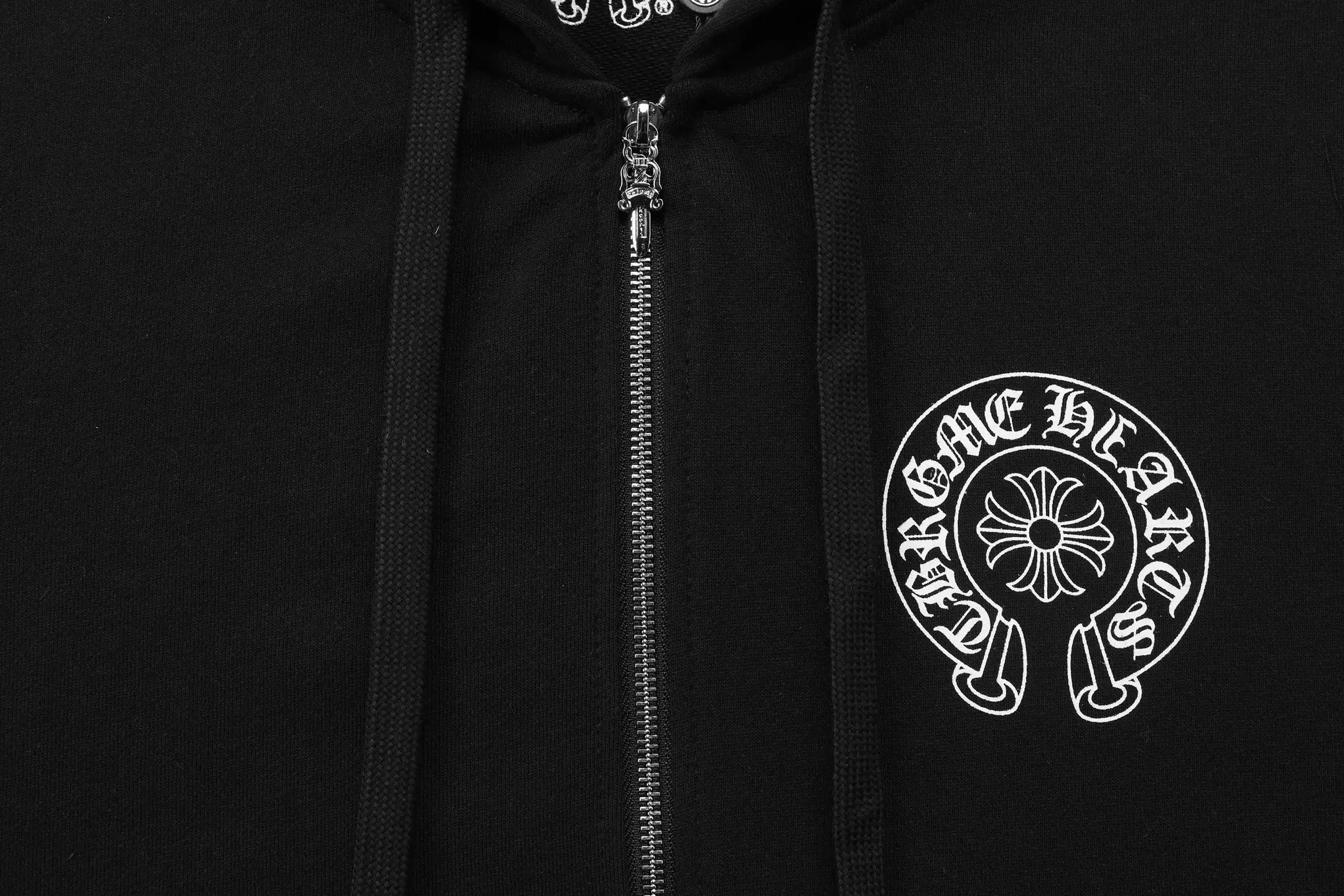 Chrome Hearts Horseshoe Logo Zip-Up Hoodie D13515924 — view 4