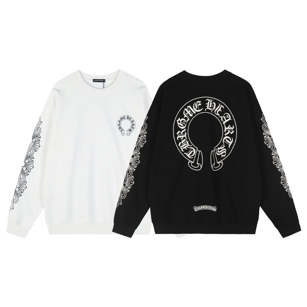 Horseshoe Logo Graphic Crew-Neck Sweatshirt D10515919