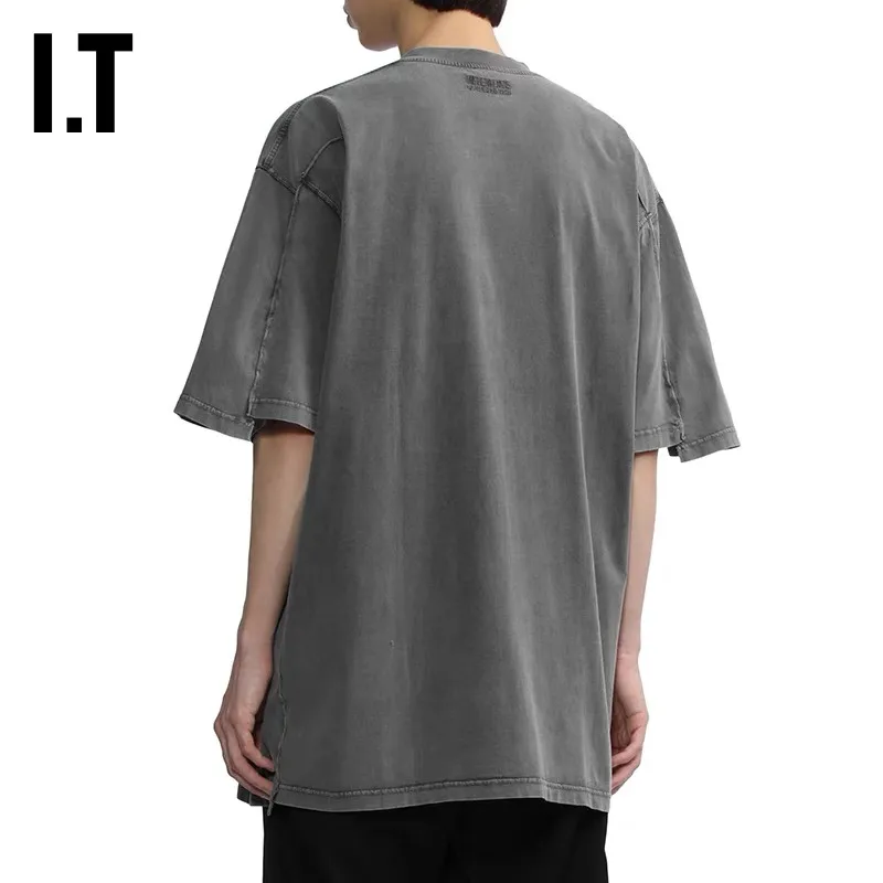Panelled Washed Cotton T-Shirt D17513158 — view 8