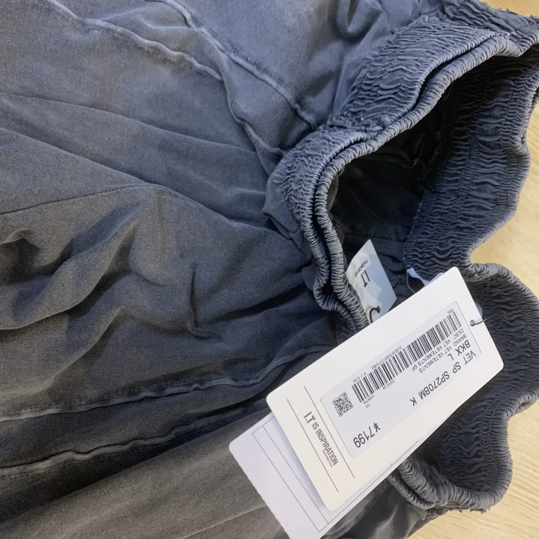 Panelled Washed Cotton Shorts D20013157 — view 2