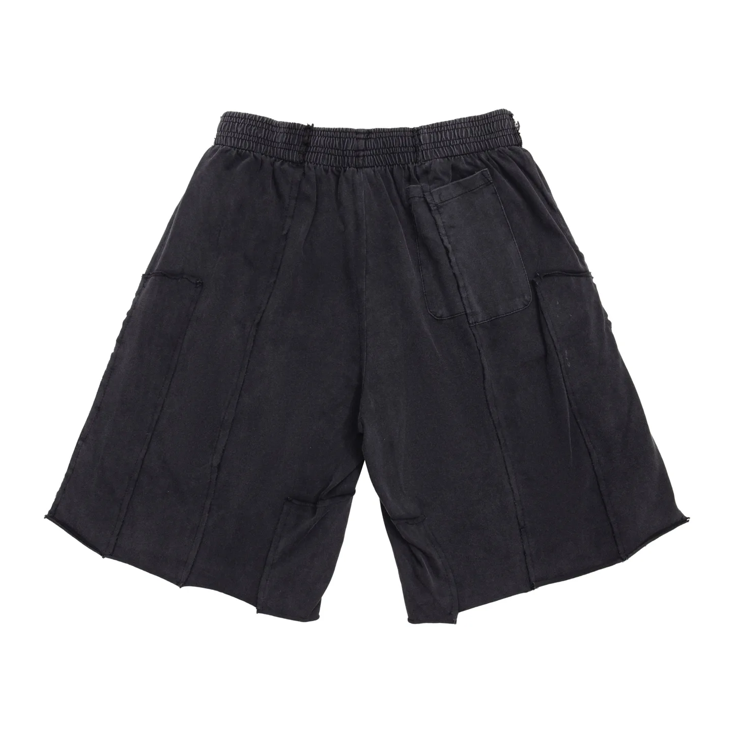Panelled Washed Cotton Shorts D20013157 — view 11