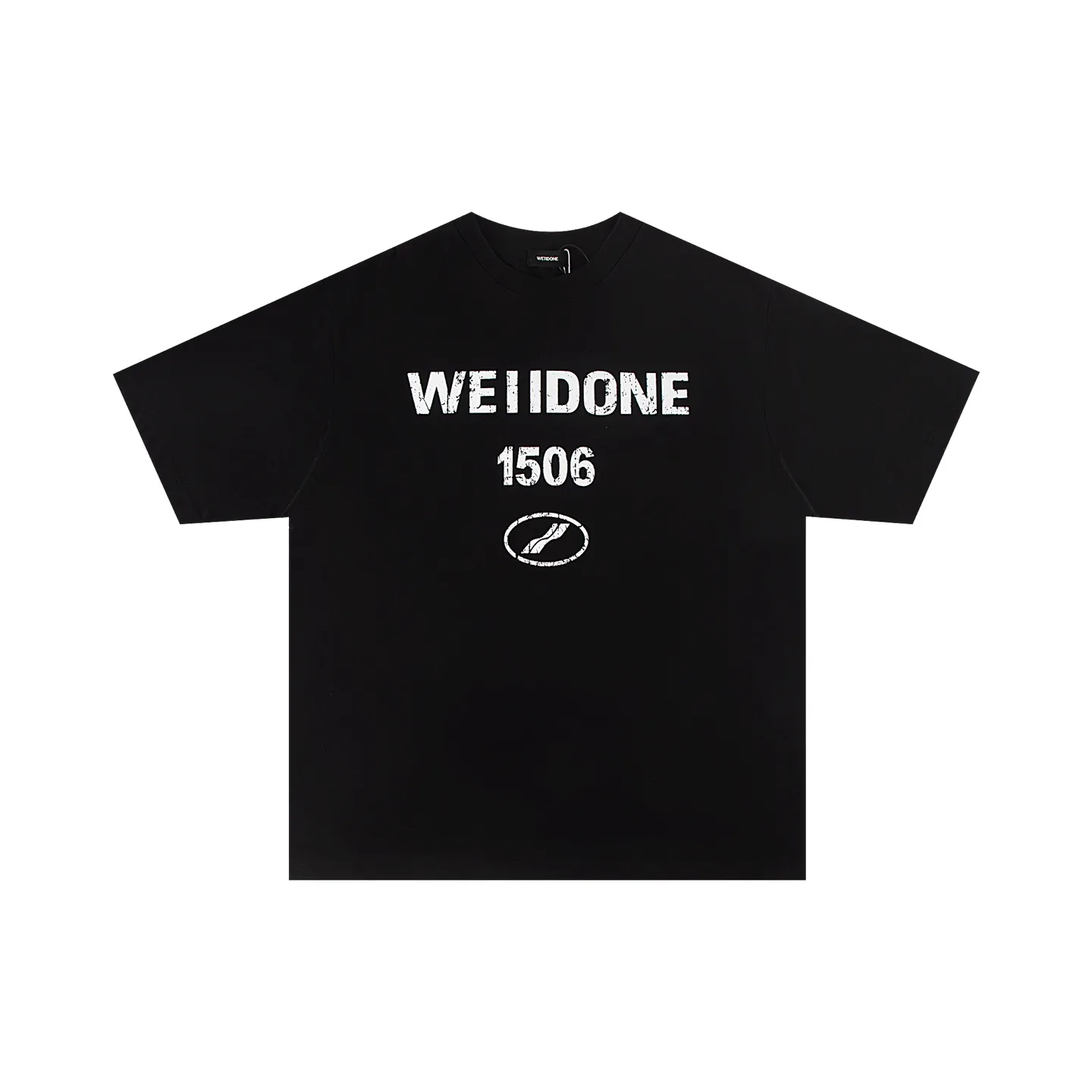 Distressed Logo Print Oversized T-Shirt D9011867 — view 2