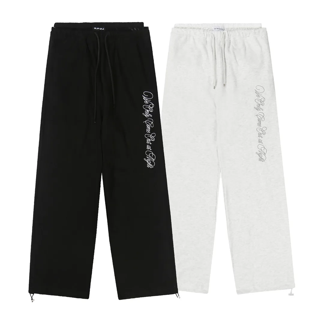 Embroidered Wide-Leg Sweatpants D9015998