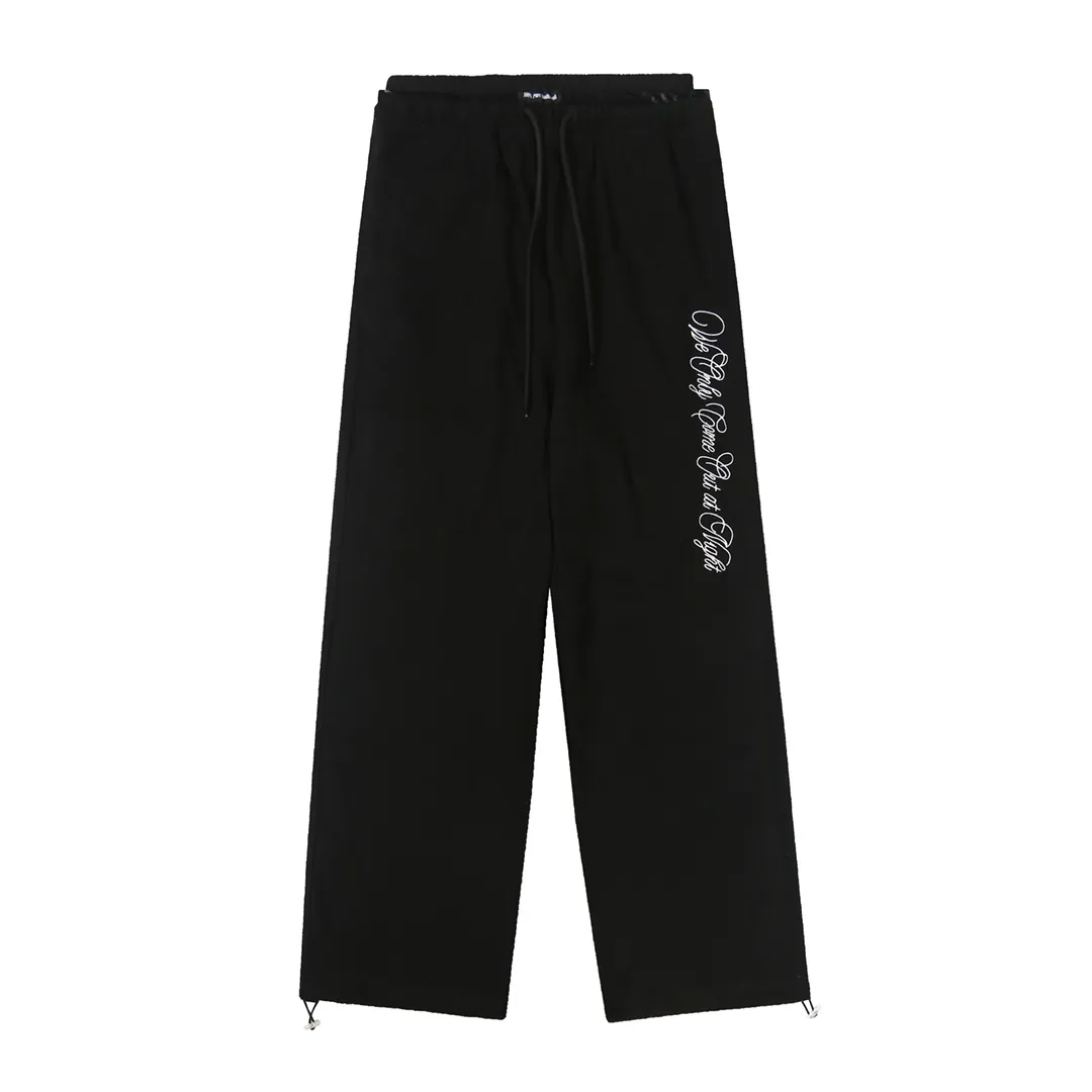 Embroidered Wide-Leg Sweatpants D9015998 — view 5