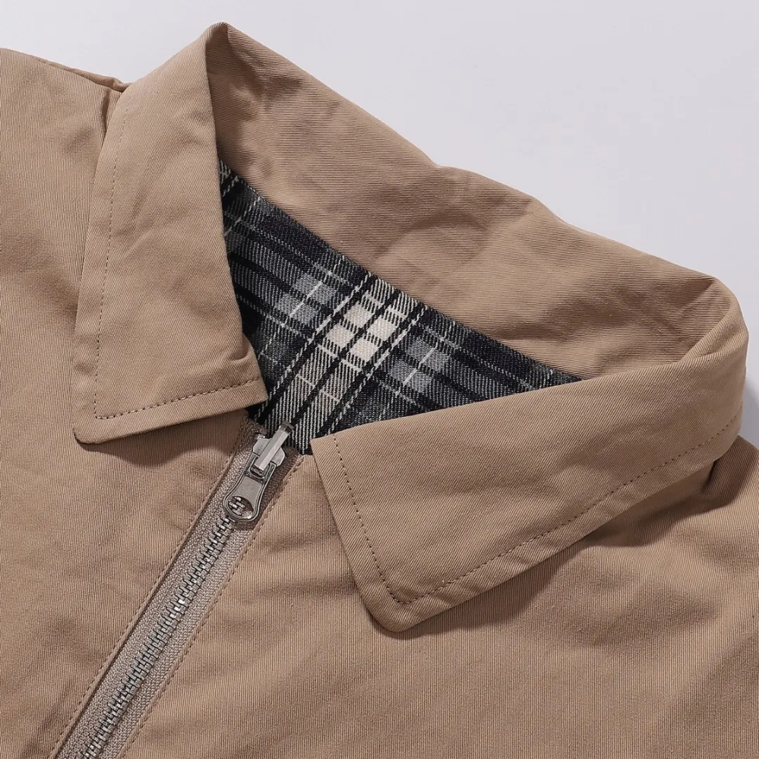 Reversible Plaid Harrington Jacket D11816012 — view 6