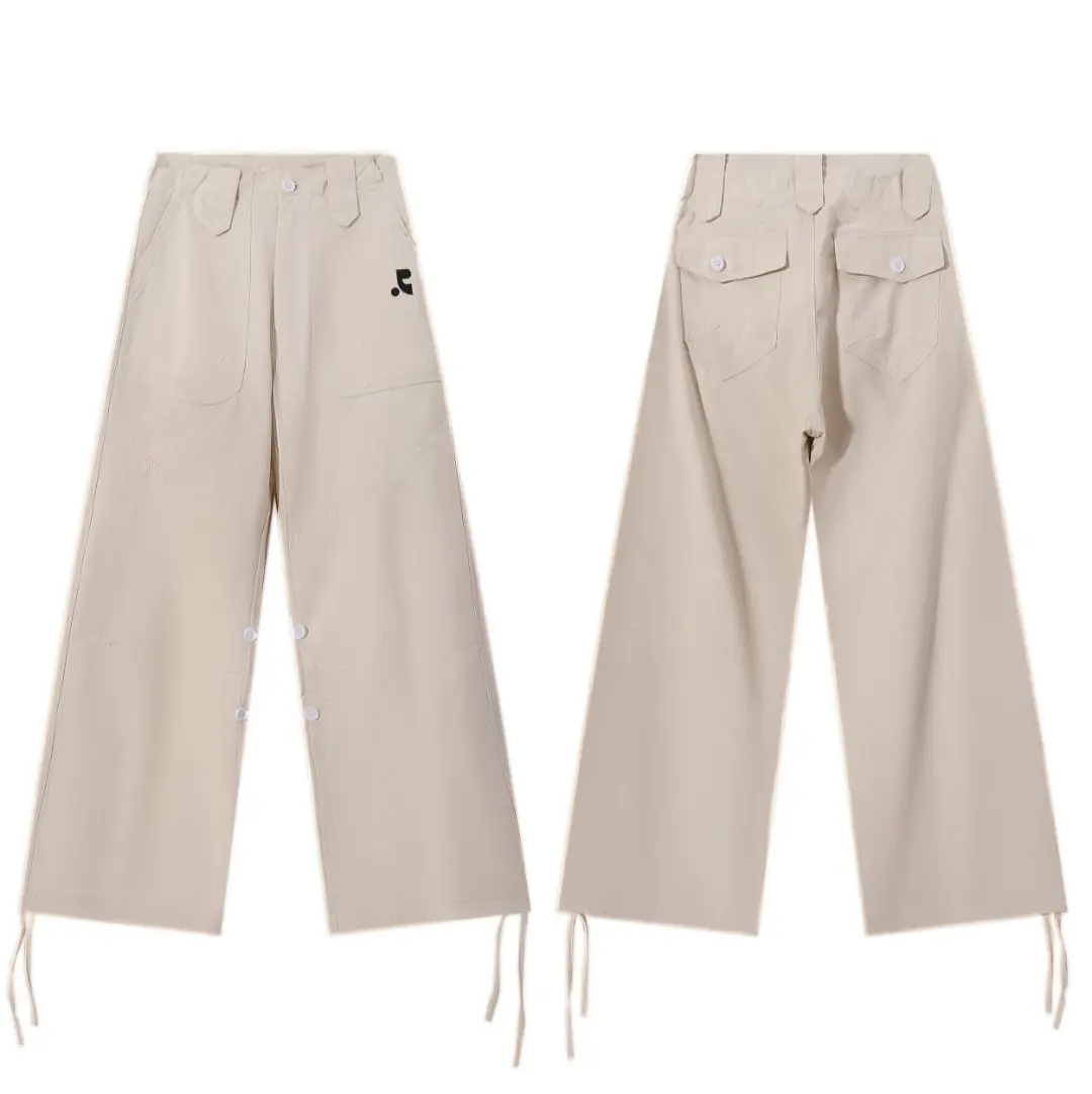 Wide-Leg Cargo Trousers D9516005