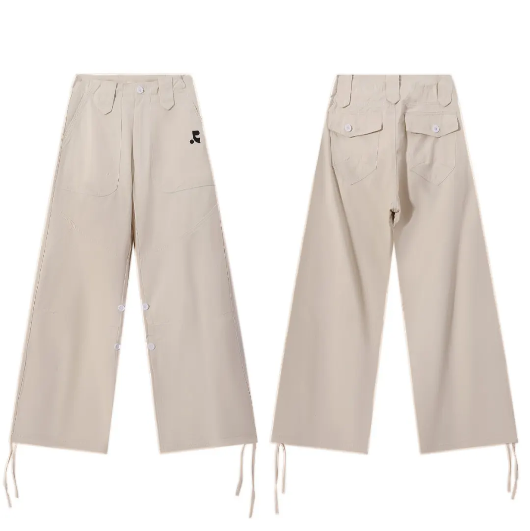 Wide-Leg Cargo Trousers D9516005