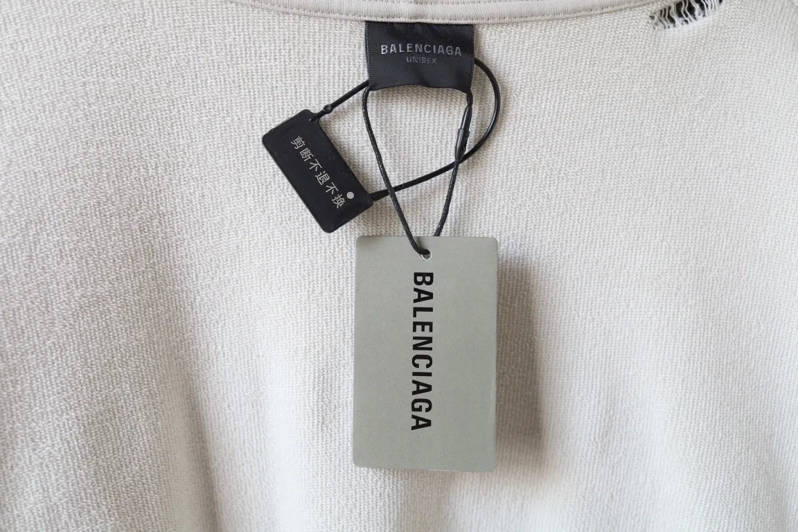 Distressed Logo Print Zip-Up Hoodie D30922628 — view 9