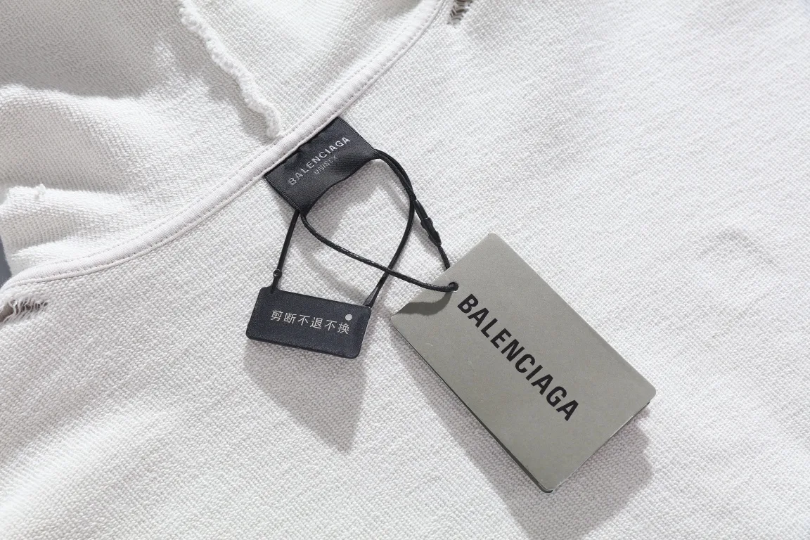 Distressed Logo Print Zip-Up Hoodie D30922628 — view 18