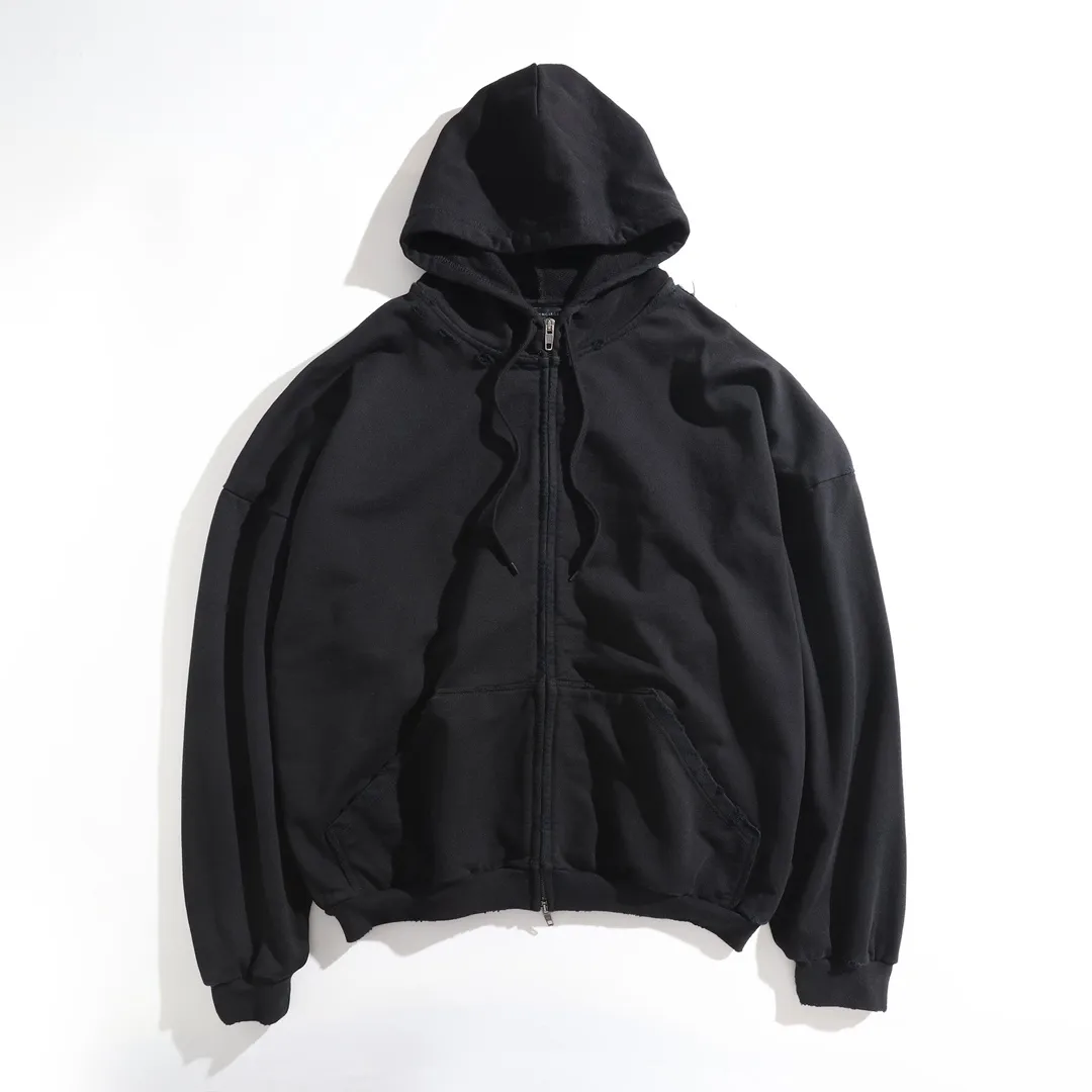 Distressed Tape Logo Zip-Up Hoodie D30922627 — view 11