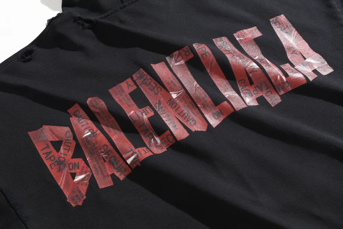 Distressed Tape Logo Zip-Up Hoodie D30922627 — view 12