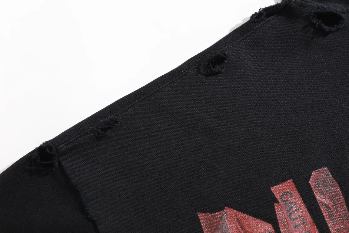 Distressed Tape Logo Zip-Up Hoodie D30922627 — view 13