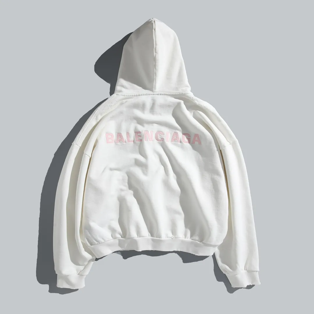 Distressed Logo-Embroidered Zip-Up Hoodie D29922634 — view 29