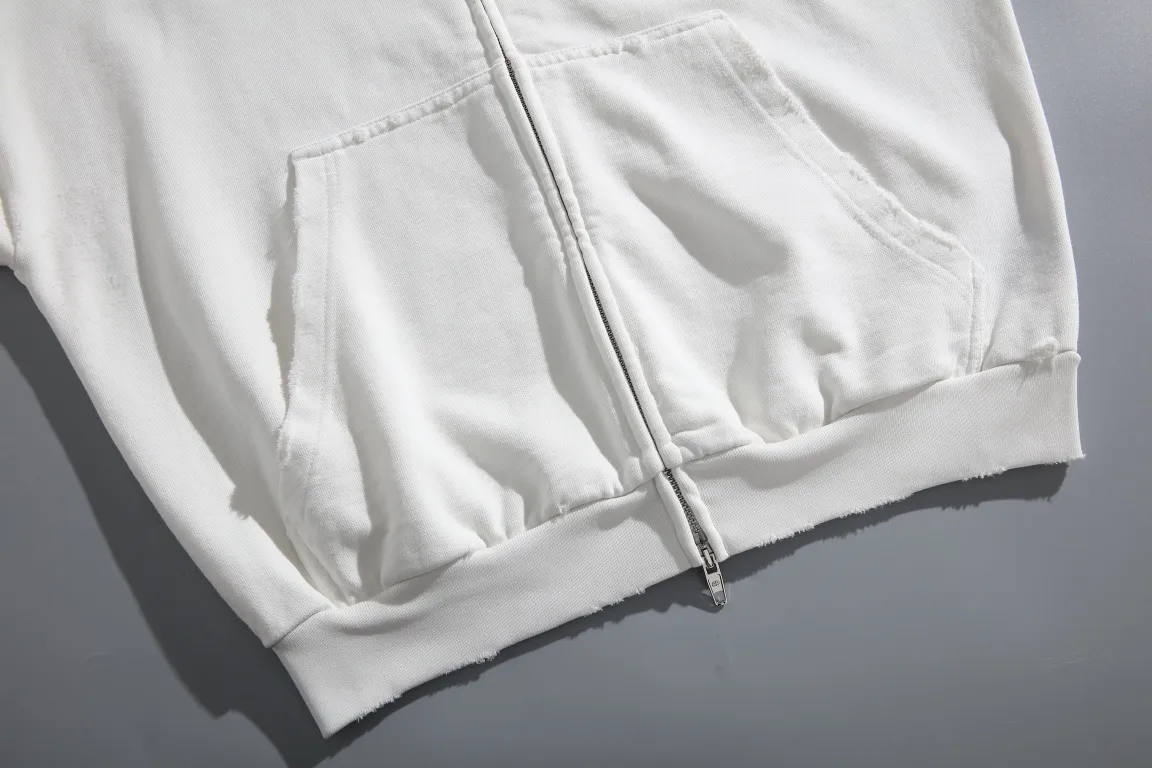 Distressed Logo-Embroidered Zip-Up Hoodie D29922634 — view 31