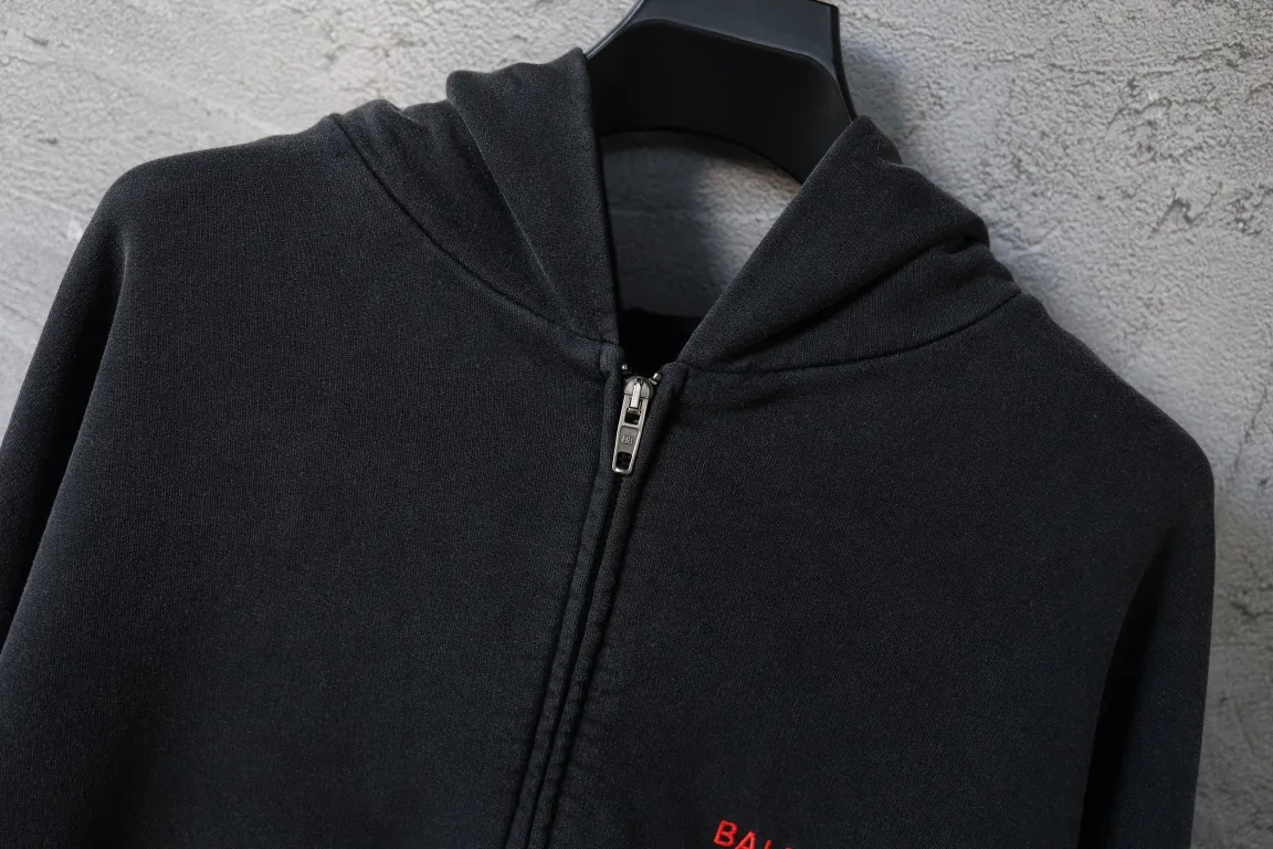 Logo Embroidered Zip-Up Hoodie D29920087 — view 6
