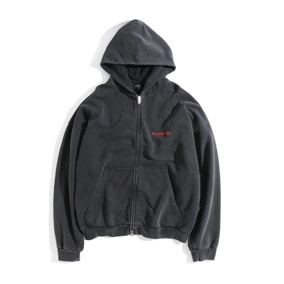 Logo Embroidered Zip-Up Hoodie D29920087 — view 10