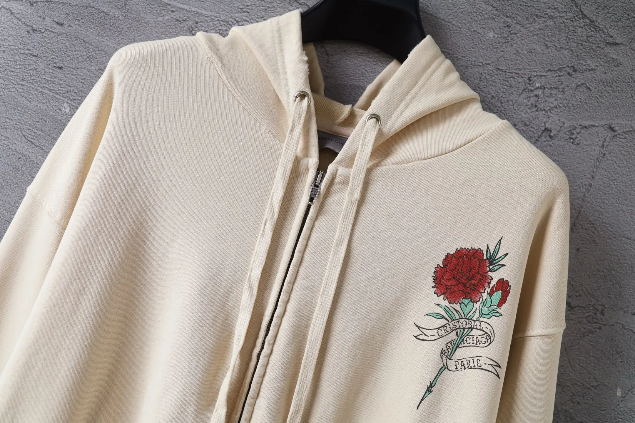 Graffiti Print Zip-Up Hoodie D31922607 — view 12