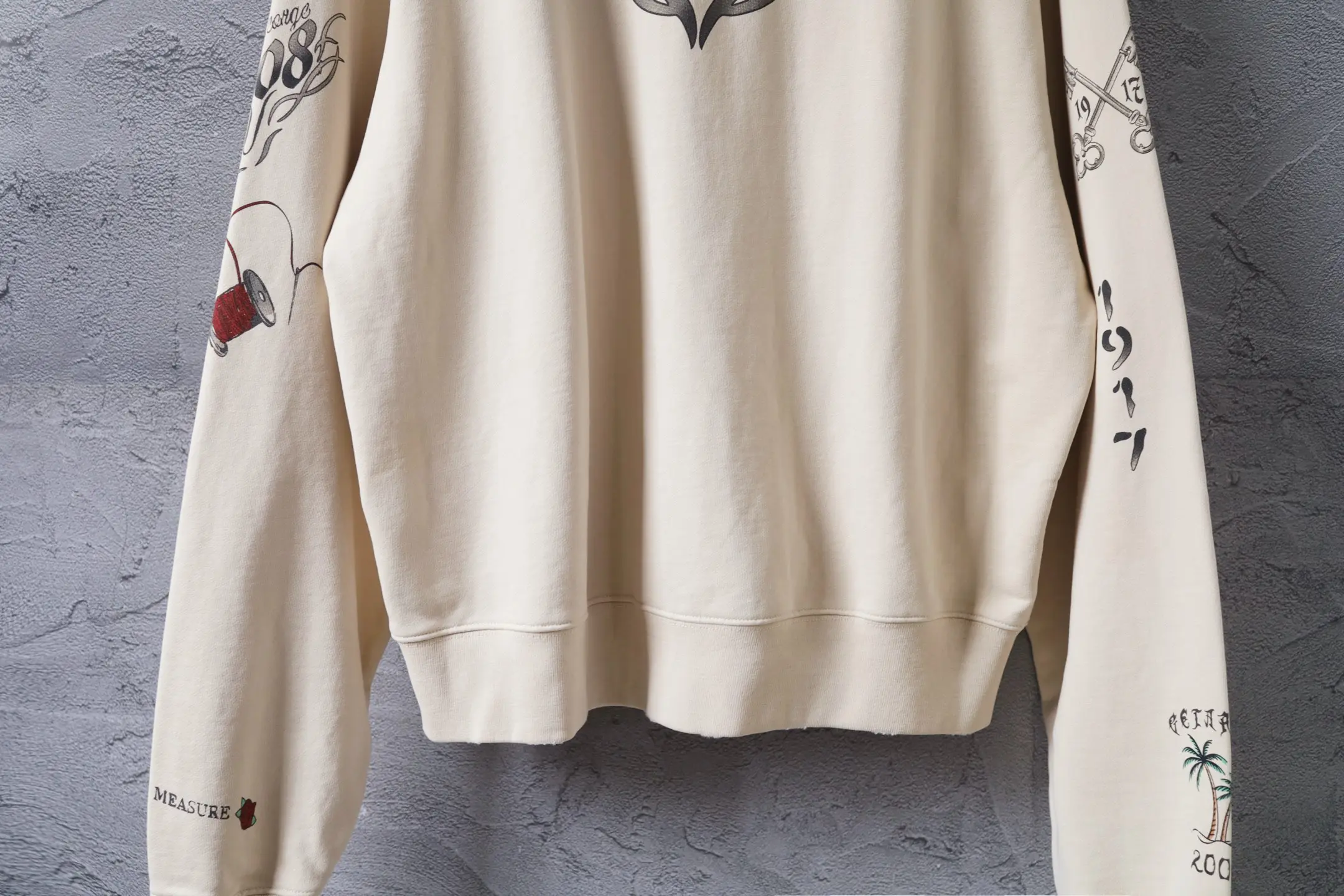 Graffiti Print Zip-Up Hoodie D31922607 — view 16