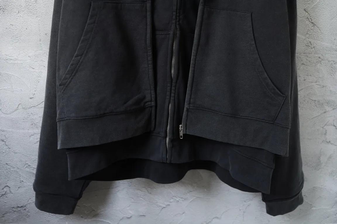 Logo-Embroidered Layered Zip-Up Hoodie D49922571 — view 13