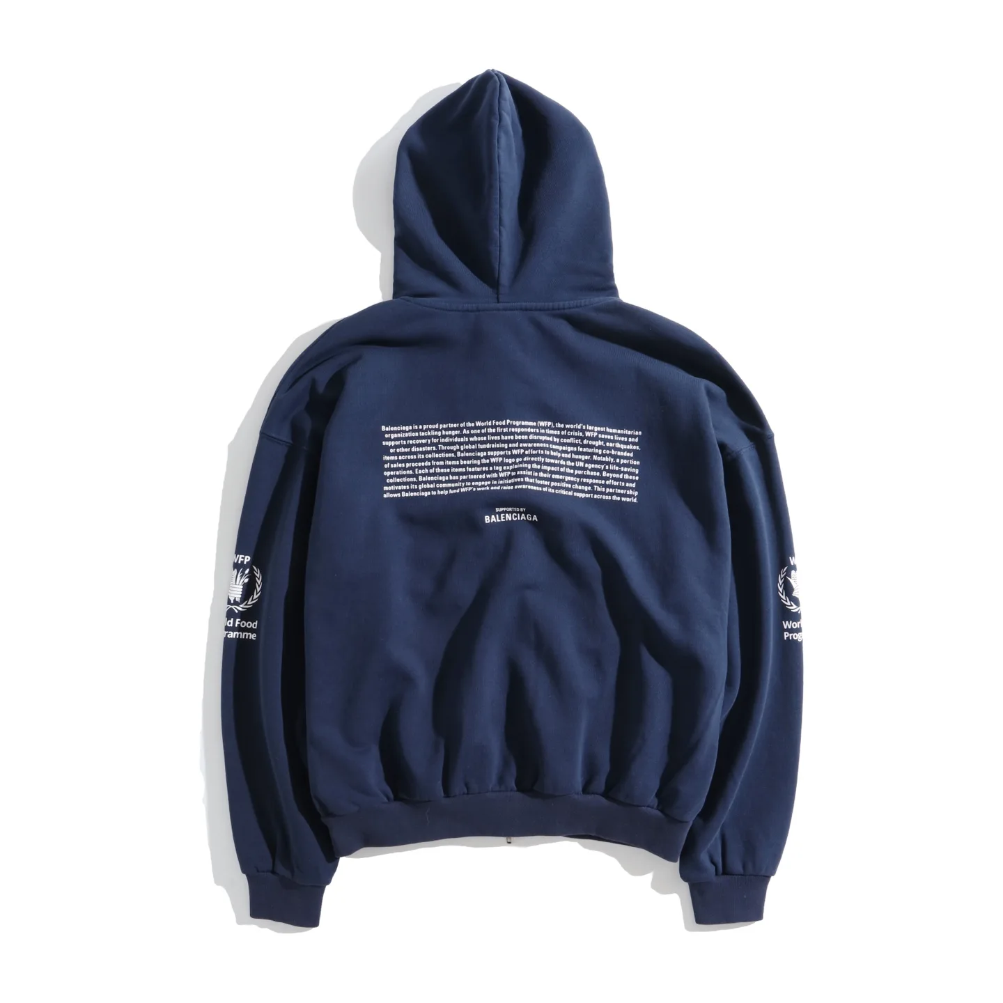 WFP Logo Print Zip-Up Hoodie D29922606 — view 29