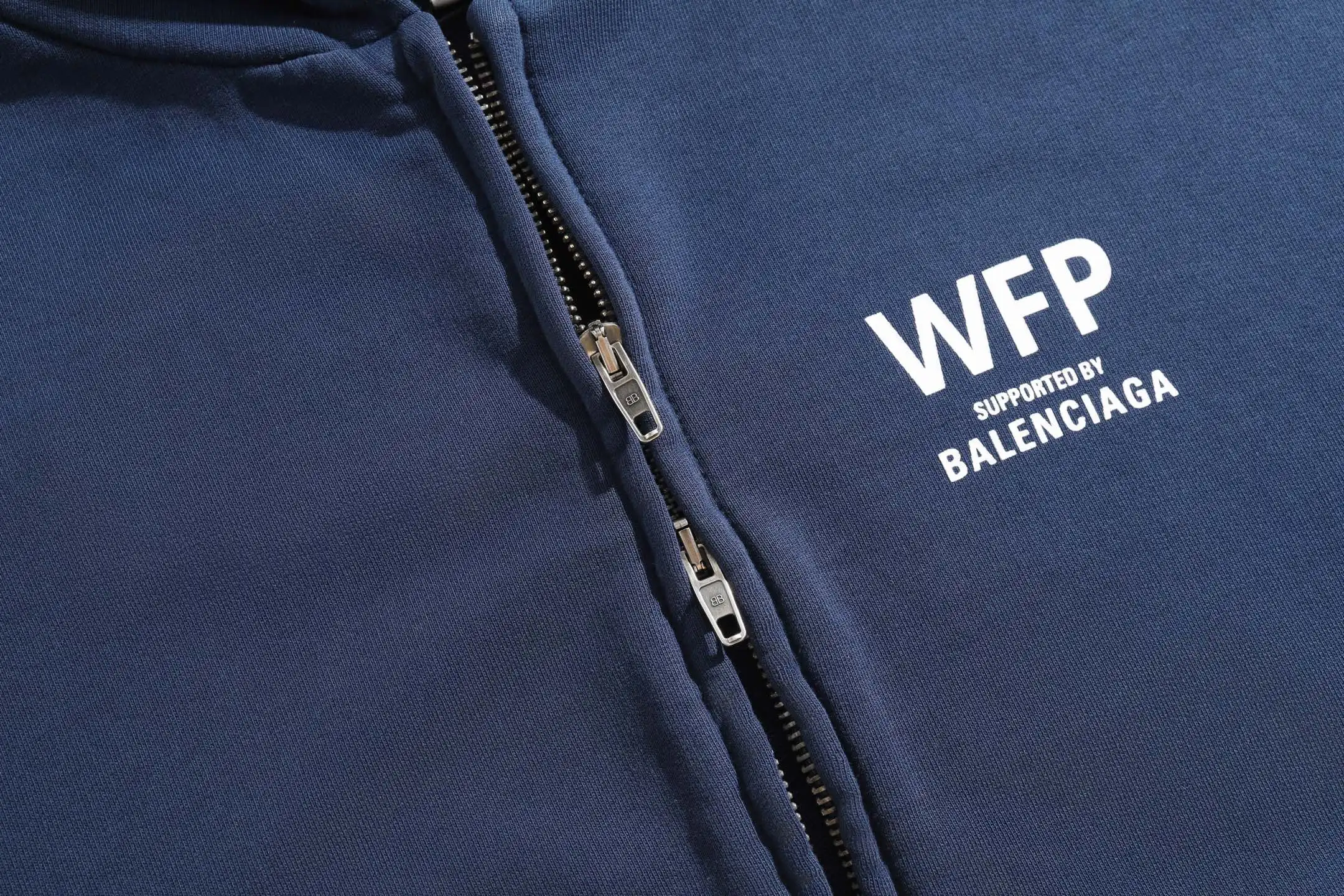 WFP Logo Print Zip-Up Hoodie D29922606 — view 34