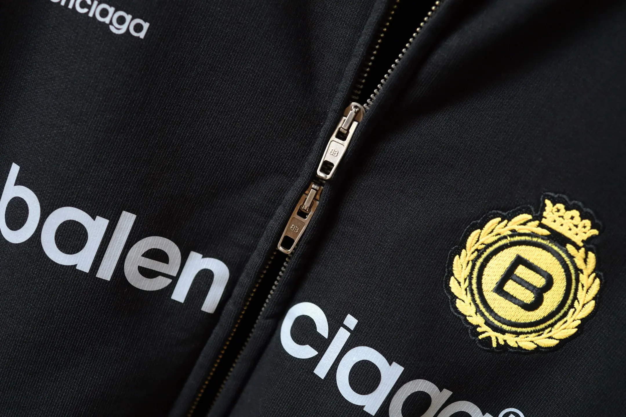 Logo Print Zip-Up Jersey Hoodie D29922605 — view 5