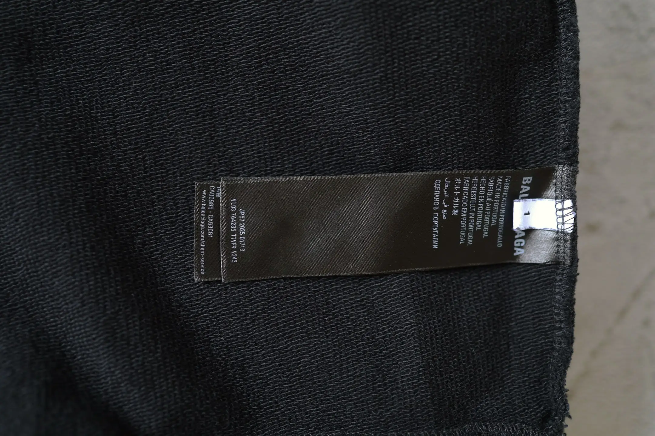 Logo Print Zip-Up Jersey Hoodie D29922605 — view 8