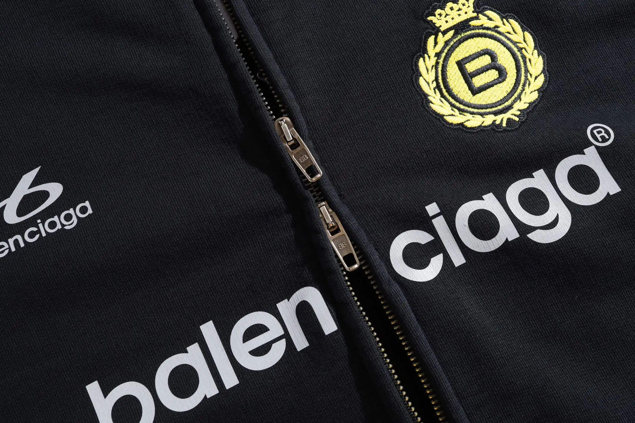 Logo Print Zip-Up Jersey Hoodie D29922605 — view 15
