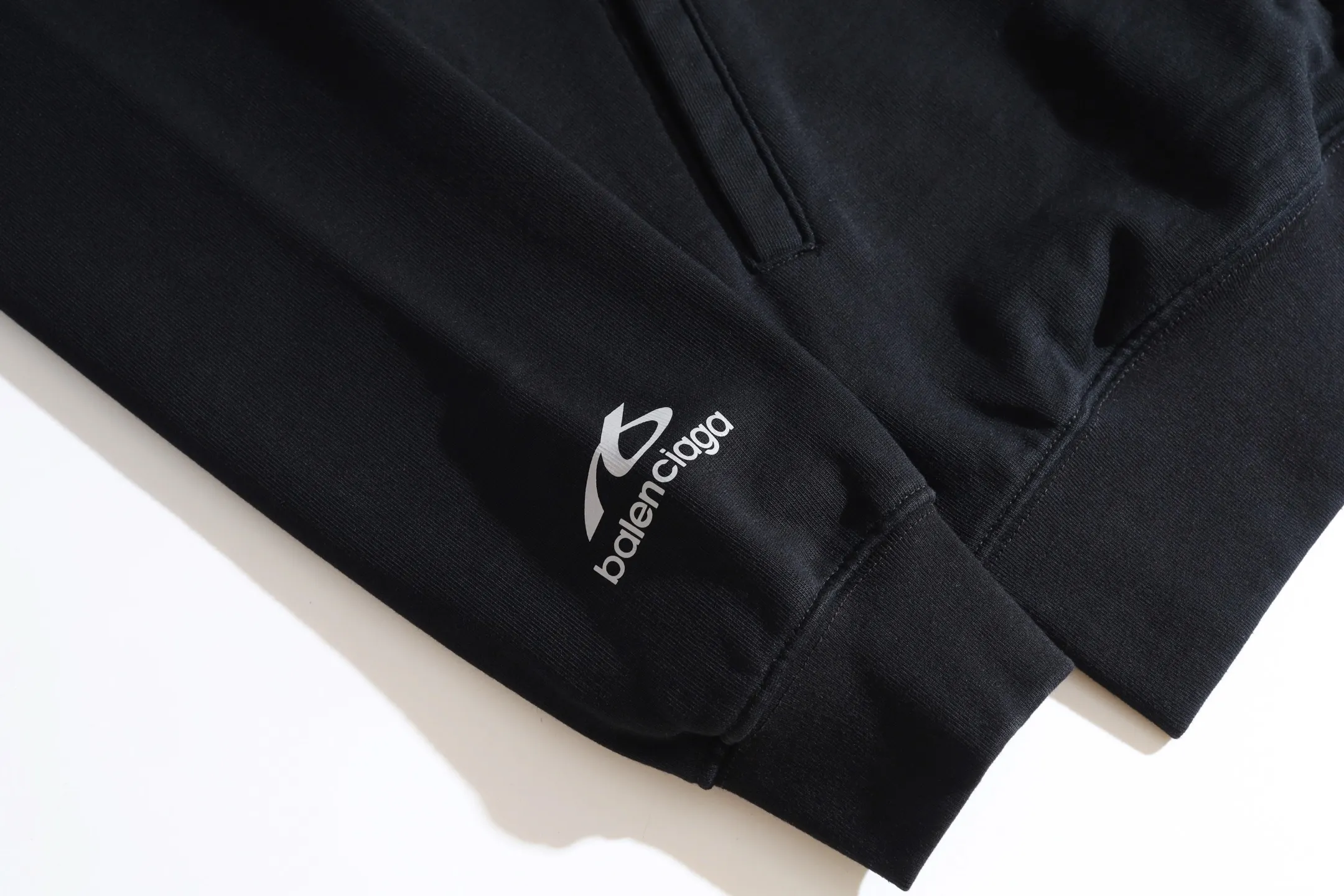 Logo Print Zip-Up Jersey Hoodie D29922605 — view 16