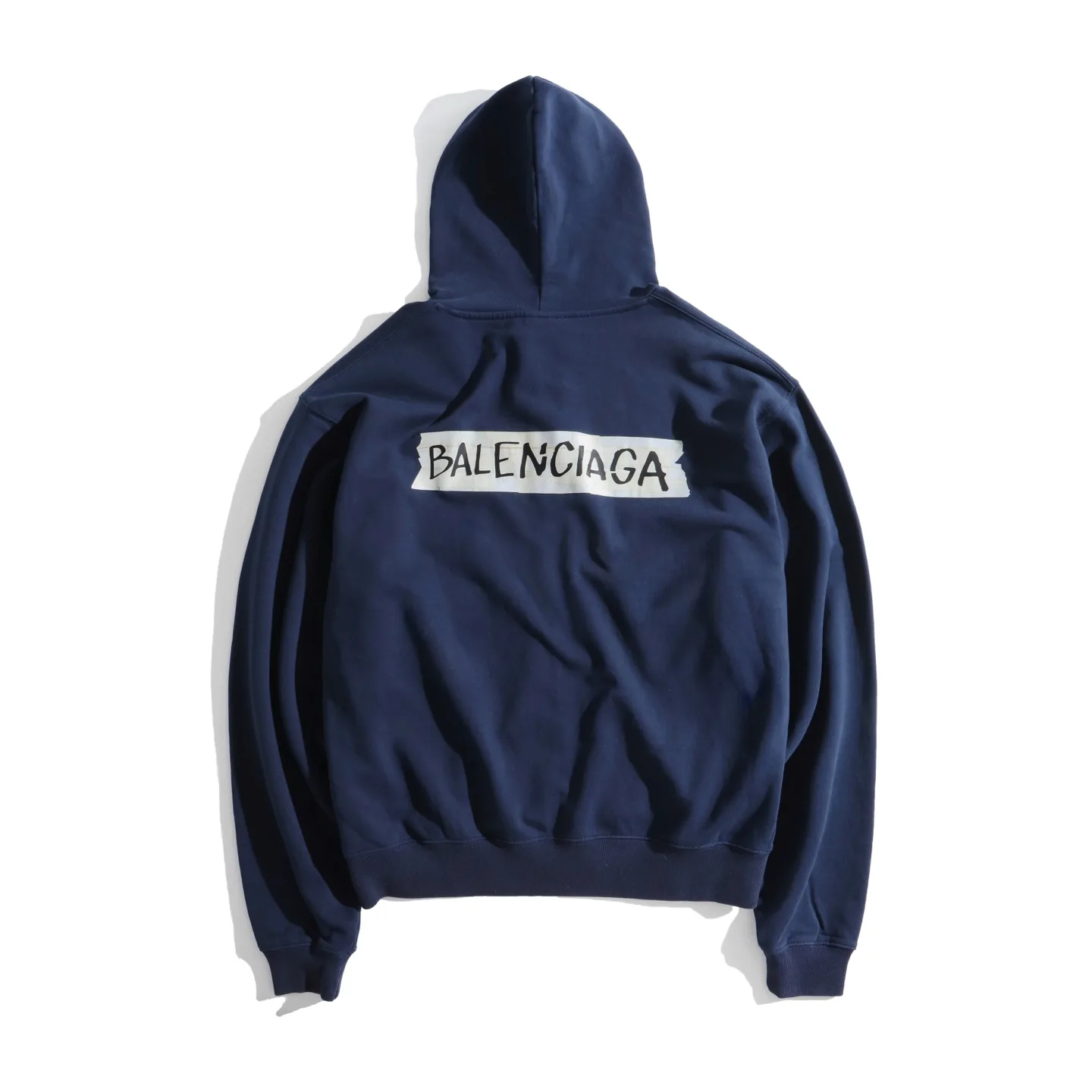 Tape Logo Zip-Up Cotton Hoodie D29922608 — view 2