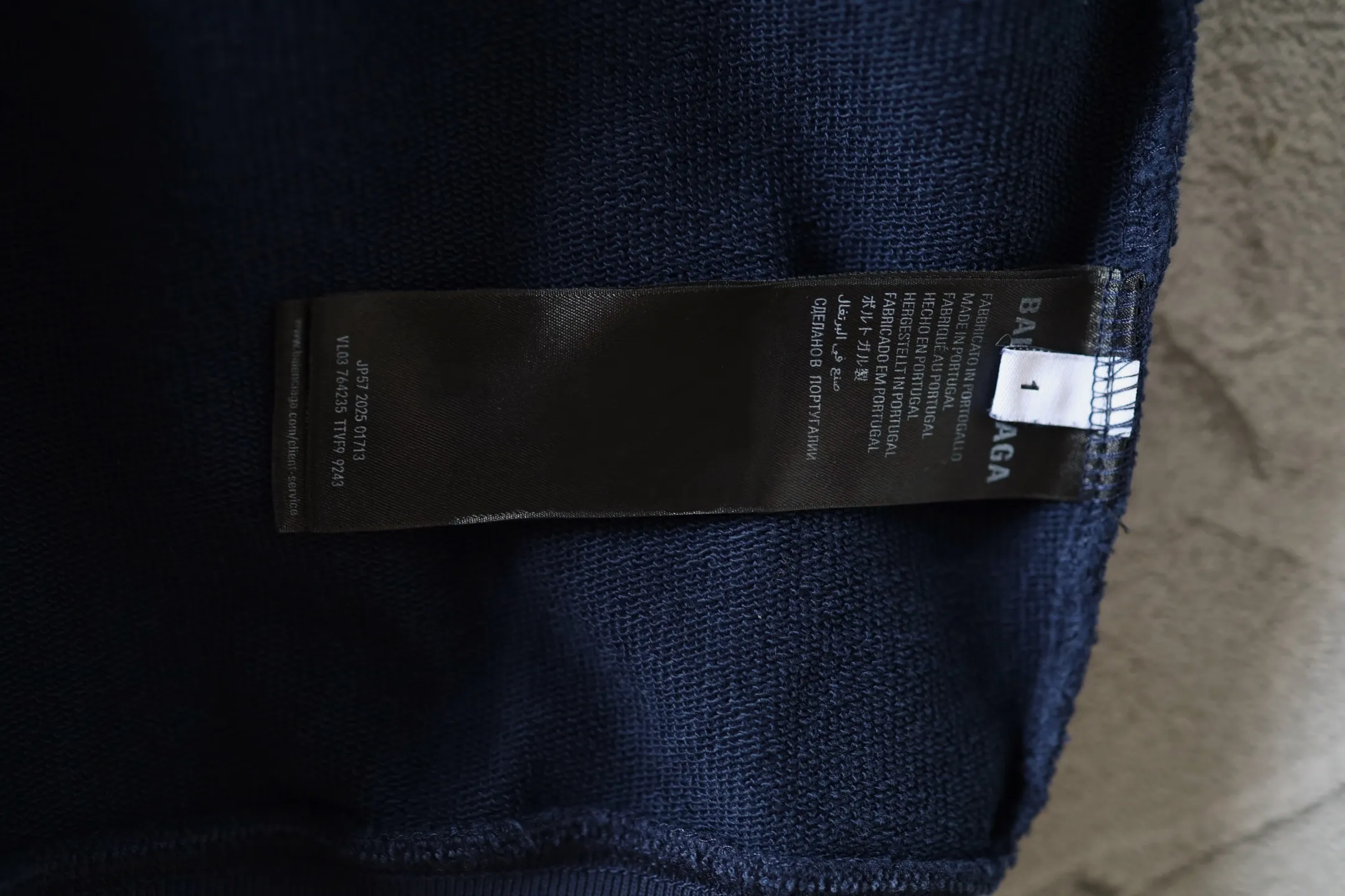 Tape Logo Zip-Up Cotton Hoodie D29922608 — view 18