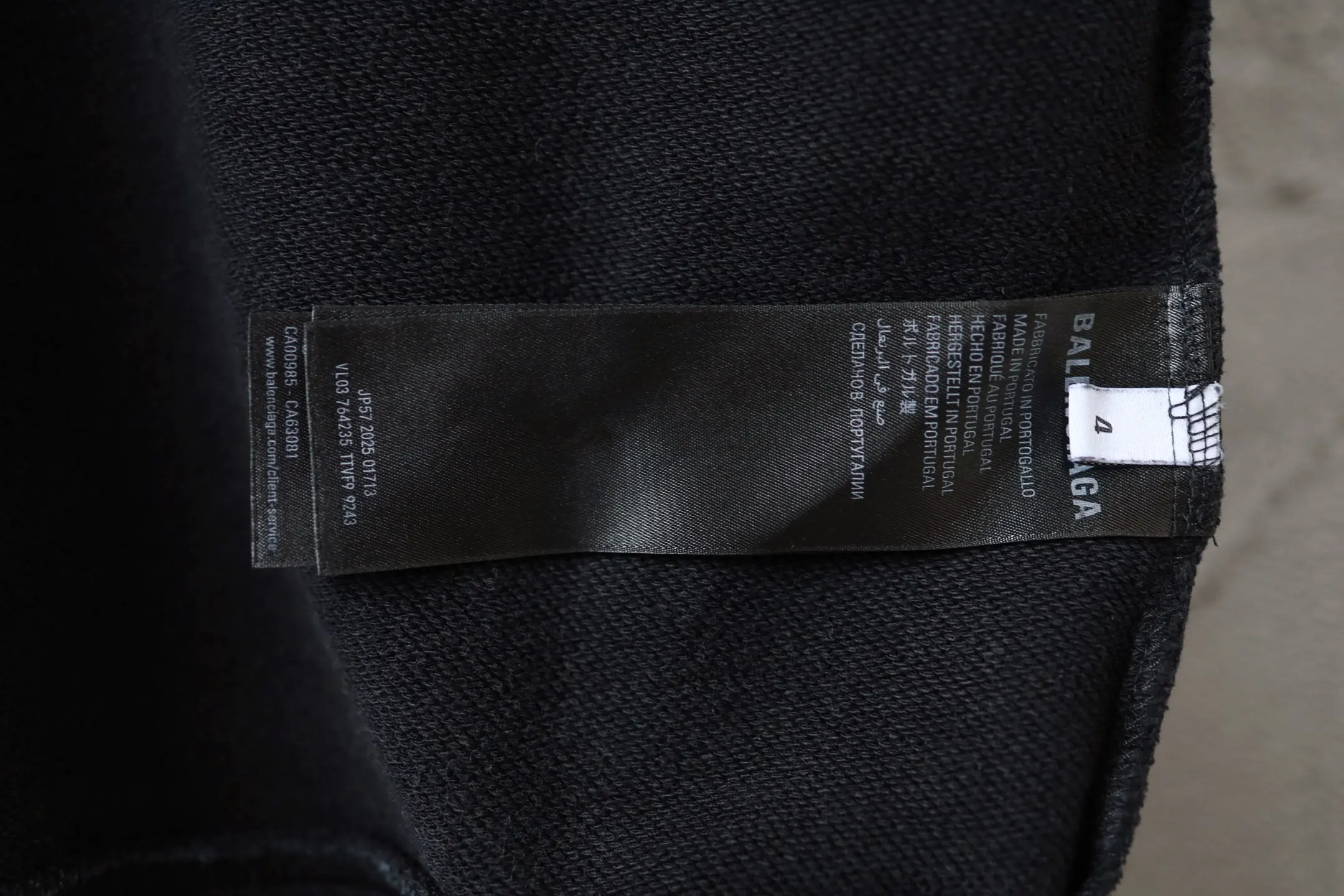 Tape Logo Zip-Up Hoodie D29920073 — view 9