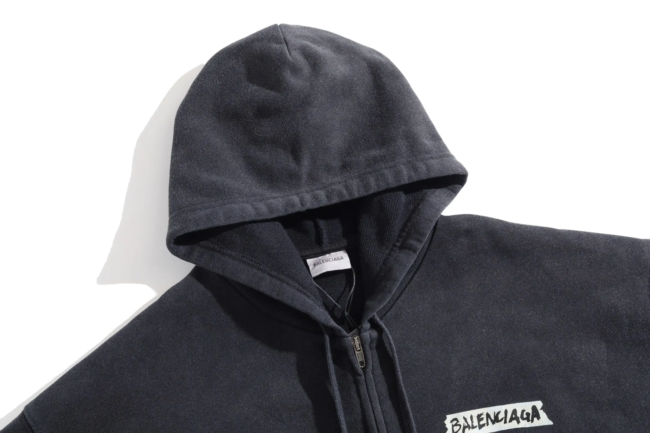 Tape Logo Zip-Up Hoodie D29920073 — view 12